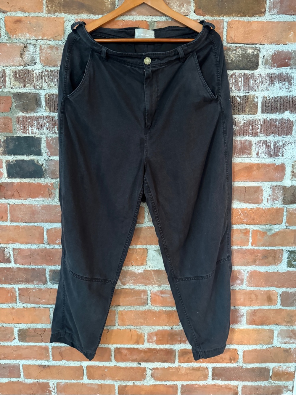 Everlane The Barrel Utility Pant Black